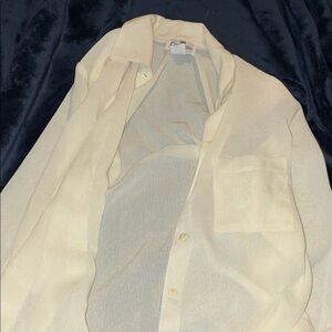 Courtenay Men's Cream Lightweight Shirt Jacket